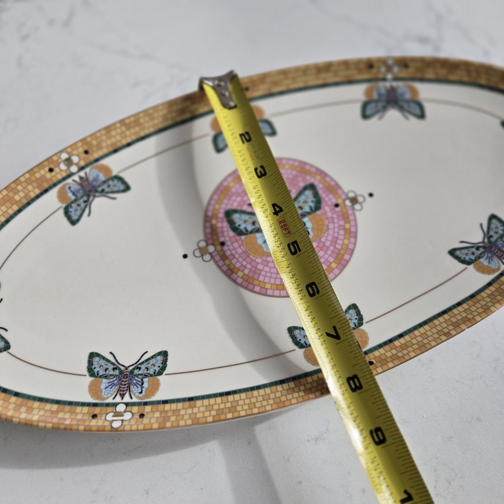 Anthropologie Bistro Butterfly Oval Platter - Picture 6 of 12